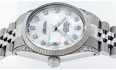 fake mother of pearl rolex|rolex 36mm datejust with diamonds.